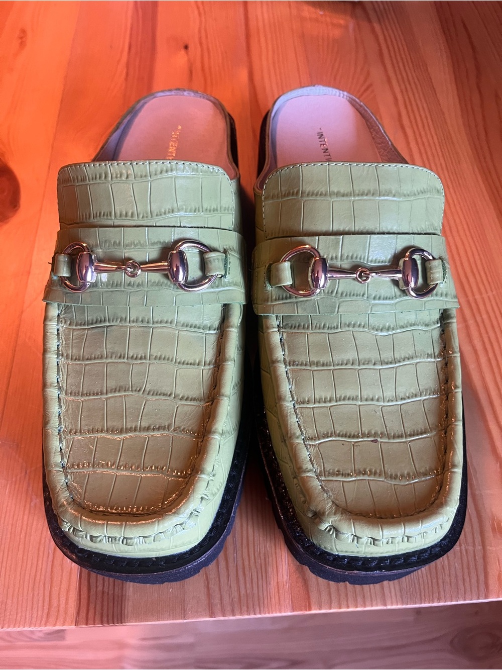 Intentionally Blank leather women’s mules